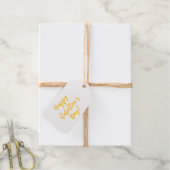 Happy Valentine's Day roten modernen Drehbuchtypog Geschenkanhänger (Mit Schnur)