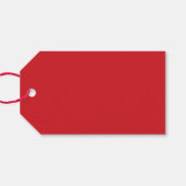 Happy Valentine's Day roten modernen Drehbuchtypog Geschenkanhänger (Rückseite Horizontal)