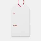 Happy Valentines Day Rottweiler Hunde Geschenkanhänger (Rückseite)