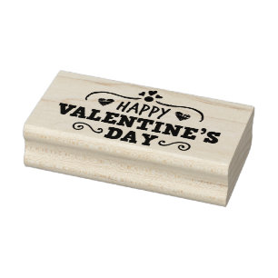 Happy Valentine's Day Rubber Briefmarke Gummistempel