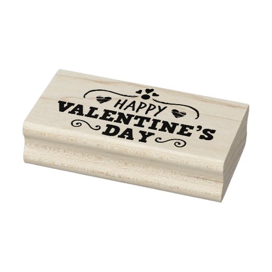 Happy Valentine's Day Rubber Briefmarke Gummistempel (Stempel)