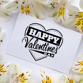 Happy Valentine's Day Rubber Briefmarke Gummistempel