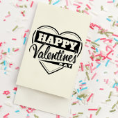 Happy Valentine's Day Rubber Briefmarke Gummistempel
