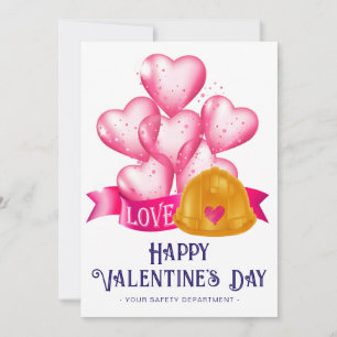 Happy Valentine's Day Safety Inspector Feiertagskarte