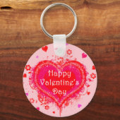 Happy Valentine's Day Schlüsselanhänger (Vorderseite)