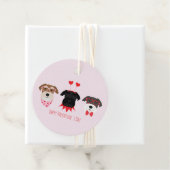 Happy Valentines Day Schnauzer Hunde Geschenkanhänger (Beispiel)