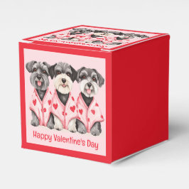 Happy Valentines Day Schnauzer Hunde Geschenkschachtel