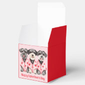 Happy Valentines Day Schnauzer Hunde Geschenkschachtel (Geöffnet)
