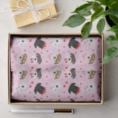 Happy Valentines Day Schnauzer Hunde Seidenpapier (Geschenk)