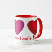 Happy Valentine's Day Schokolade Herz Candy Tasse (VorderseiteRechts)
