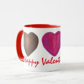 Happy Valentine's Day Schokolade Herz Candy Tasse (Vorderseite Links)
