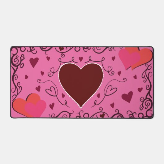 Happy Valentine's Day Schreibtischunterlage (Vorderseite)