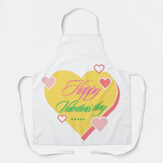 Happy Valentine's Day Schürze (Vorderseite)