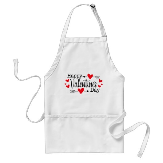 Happy Valentine's Day Schürze (Vorne)