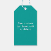 Happy Valentine's Day Sea Green Liebe Geschenkanhänger (Rückseite)