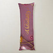 Happy Valentines Day Seitenschläferkissen (Rückseite (Vertikal))