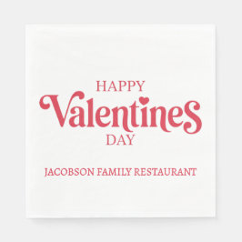 Happy Valentines Day Serviette