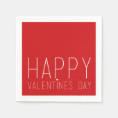 Happy Valentines Day Serviette (Vorderseite)