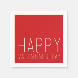 Happy Valentines Day Serviette