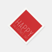 Happy Valentines Day Serviette (Ecke)