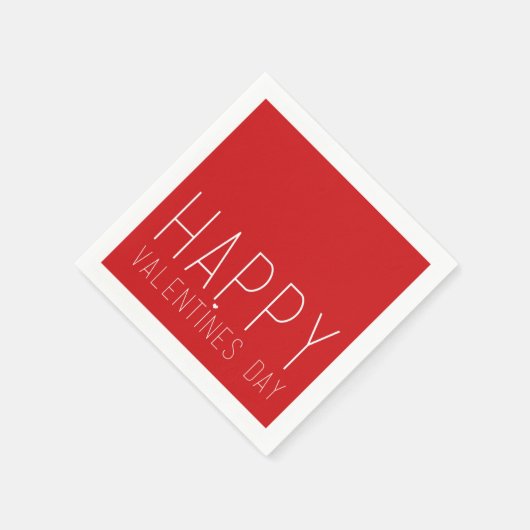 Happy Valentines Day Serviette (Ecke)