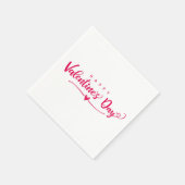 Happy Valentines Day Serviette (Ecke)