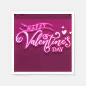 Happy Valentines Day Serviette (Vorderseite)