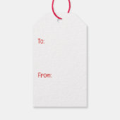 Happy Valentines Day Shih Tzu Dogs Geschenkanhänger (Rückseite)