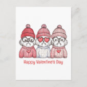 Happy Valentines Day Shih Tzu Dogs Postkarte (Vorderseite)