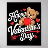 Happy Valentines Day Shirts Women Cute Valentine  Poster (Vorne)
