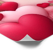 Happy Valentine's Day Sign Style Poster (Ecke)