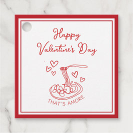 Happy Valentine's Day Simple That's Amore Red Geschenkanhänger