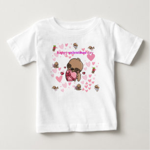 Happy Valentine's Day Sloth Kids T - Shirt