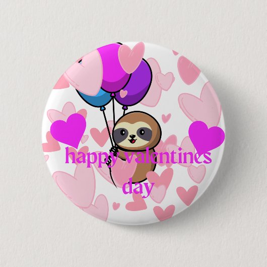 Happy Valentines Day-Slots Button (Vorderseite)