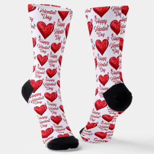 Happy Valentines Day Socken