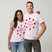 Happy Valentine's Day Soft Pastel Rote Rosen Unise T-Shirt (Unisex)