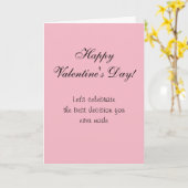 Happy Valentine's Day Spaß Funny Card Liebe Karte (Gelbe Blume)