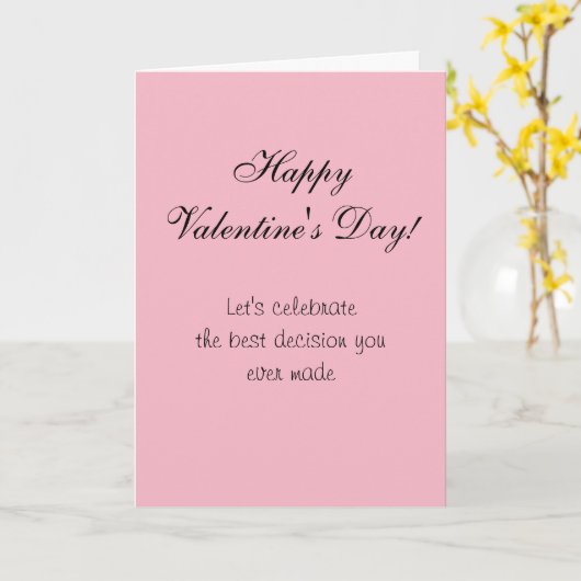 Happy Valentine's Day Spaß Funny Card Liebe Karte (Gelbe Blume)