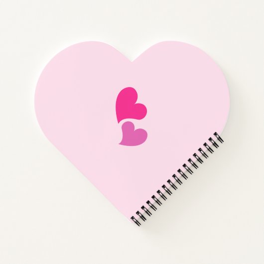 Happy Valentine's Day Spiral Notebook Notizblock (Rückseite)