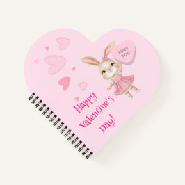Happy Valentine's Day Spiral Notebook Notizblock