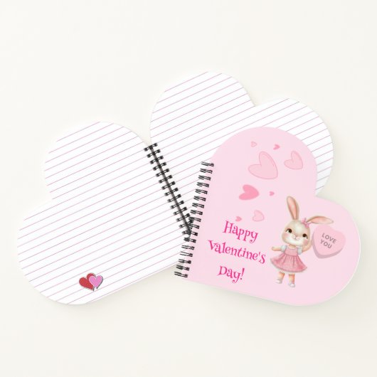 Happy Valentine's Day Spiral Notebook Notizblock (Innenseite)