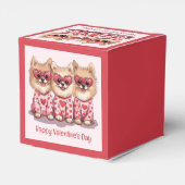Happy Valentines Day Spitz Hunde Geschenkschachtel (Rückseite)