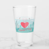 Happy Valentine's Day Spring Garden Glas (Rückseite)