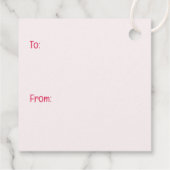 Happy Valentines Day Standard Poodle Hunde Geschenkanhänger (Rückseite)