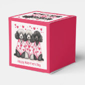 Happy Valentines Day Standard Poodle Hunde Geschenkschachtel (Rückseite)