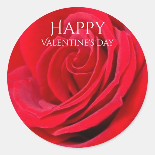Happy Valentines Day Sticker (Vorderseite)