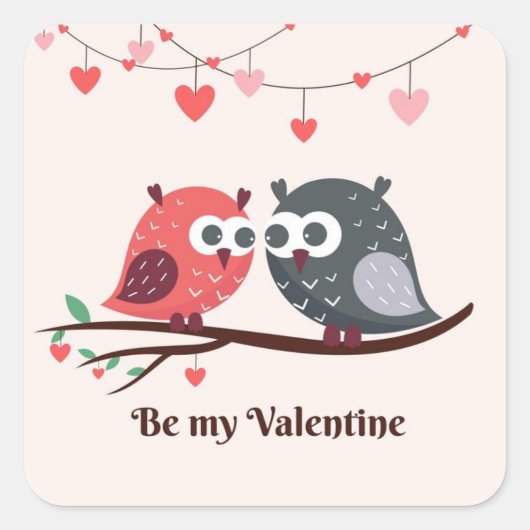 Happy Valentines Day Sticker (Vorderseite)