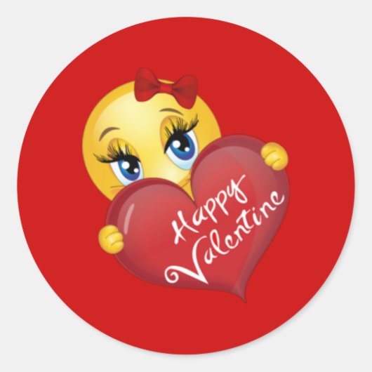 Happy Valentines Day Stickers (Vorderseite)