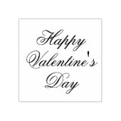 Happy Valentines Day Stylish Text Gummistempel (Prägung)