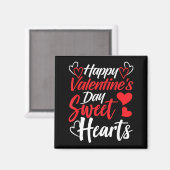 Happy Valentine's Day Sweet Hearts Couples Valenti Magnet (Vorderseite/Rückseite)